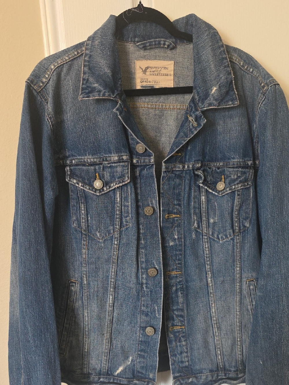 American Eagle Outfitters Distressed Jean Jacket